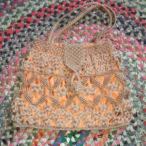 Vintage Faux Straw Style Handbag
